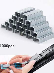 1000 Metal Nails, 24/6 Type, Randomly Packaged, Powerful 24/6, Universal Nails For Back To School, Back To School, And Study Supplies, 1 Box