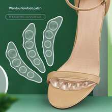 Forefoot Anti-Slip Pad GEL Self-Adhesive Invisible Shock Absorption Massage Anti-Slip Stickers High Heel Sandals Anti-Wear Heel Stickers - Transparent - View 1