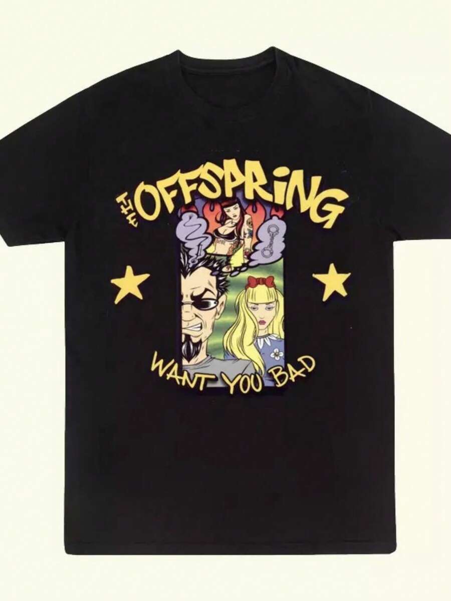 The Offspring - Want You Bad Black Cotton Unisex T-Shirt BT126 - màu đen - Xem 1