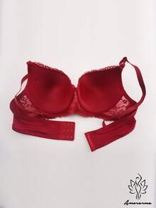 6 pcs Sujetadores para mujer de copa B, Sujetador de lujo, fashionable, elegante y sexy para uso diario y casual, para mujer, con estampado floral, de encaje, con efecto de reuniendo y soporte, y dotado de armazón metálico. - Multicolor - Ver 9