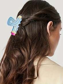 1 Stück Buch & Bleistift geformter Muster, lustige Büroartikel Serie Haarspange, lässiger modischer Campus Stil Haaraccessoire für Frauen, geeignet für Pendeln, Fotoshooting Haaraccessoires Mode Haarklammern Damen Haarklemmen lässige Haarklammer Herbst Accessoires Herbst Mode Haarklammer Winter für Urlaubsoutfits Frau