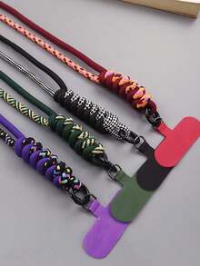 Adjustable Lanyard Strap, Dual Use As Necklace Or Crossbody, Sturdy For Outdoor, Women Long Style - Multicolor - View 3