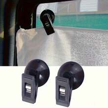 4 Portable Car Suction Cup Clips, In-Car Window Suction Cups, Detachable Mounts Suitable For Sun Visors, Curtains, Towels, And Receipts