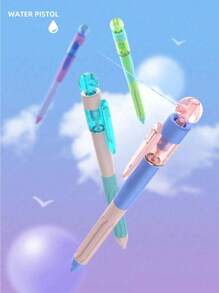 1 支水喷笔 - 适合学生的有趣恶作剧和放松，完美的礼物创意，多功能喷雾凝胶笔，可添加，消毒笔，喷雾瓶，酒精笔学校用品，返校