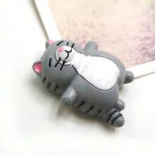 6 件可爱小猫冰箱贴，彩色树脂动物磁性白板贴，冰箱、办公室、厨房装饰磁铁，适合送给朋友和家人的礼物 - 彩色 - 查看 7