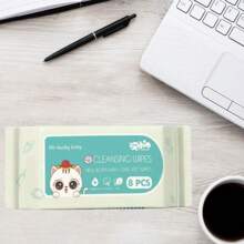 8pcs/Pack Daily Cleansing Wet Wipes, Suitable For Hand & Face Cleaning, Christmas & New Year Gift