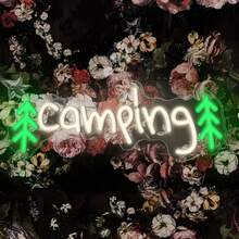 1 件 USB 供电 LED 霓虹灯，开关控制，可壁挂，多用途，适用于卧室、游戏室、户外、派对 - 无需电池