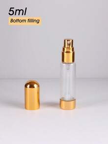1 件/5 件 5ml 迷你玻璃底可填充香水瓶 - 防漏铝喷雾器 - 便携式细雾喷雾瓶 - 可再填充且易于泵送的设计 - 适合香水、古龙水 - 旅行必备 - 居家、卧室、浴室装饰、旅行配件，适用于婚礼、派对、节日、返校、生日 - 送给爸爸、妈妈、朋友、新年、配饰、趣味礼物 - 彩色 - 查看 8
