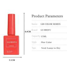 Set de 120 piezas de 15ml de esmalte de uñas en gel, serie de 120 colores con acabado brillante otoñal. Esmalte semipermanente con glitter y lentejuelas. Kit de esmalte UV resistente a remojo para manicura y diseño de uñas