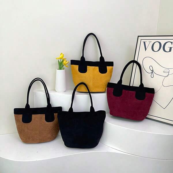 Nueva bolsa de cubo holgada, bolsa de viaje al aire libre, bolsa de cubo de gran capacidad con estilo retro para otoño/invierno, cierre con solapa, bolsa de dumpling, bolsa de cuerno, bolso de hombro casual de mujer 2025 nuevo para ir al trabajo