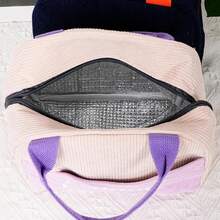 1 件个性化大容量午餐盒袋，定制名字午餐手提袋，个性化保温午餐盒袋，手提铝箔冰袋，午餐袋，野餐收纳袋，适合户外旅行