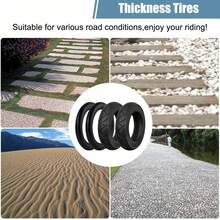 10 Inch 10x2.125 Electric Scooter Tire And Inner Tube, With 0° Valve Stem Replacement Inner Tube, Suitable For Self-Balancing Scooters, Smart Electric Vehicles, Bicycles, Tricycles, Replacement Wheels, Compatible With 10 Inch Tires And 6 Inch Rims