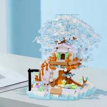 600+ Piece Micro-Particle Four Seasons Tree House Building Blocks, Perfect For Building A Dreamy And Sweet Tree House For Your Loved One, Ideal For Living Room Decor, Birthday Gifts, And Presents For Friends, Family, And Partners - Multicolor - View 5