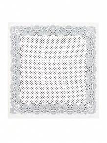 1 件简约印花 70 厘米方形围巾，新款春季女士头巾，百搭腰带，包包装饰，头带，时尚围巾