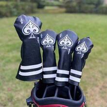 Bao bọc đầu gậy golf hình xẻng A dành cho gậy Driver, Fairway, Hybrid, Wood, Blade, Putter, Mallet, Iron Clubs Headcovers A - màu đen - Xem 2