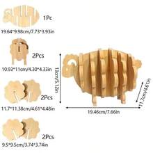 Juego de 7-8 posavasos de bambú, almohadillas aislantes del calor para tazas, platos, ollas, con diseños de animales lindos, decoración de mesa, excelente regalo de cumpleaños