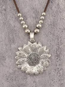 古銀色向日葵花串珠款