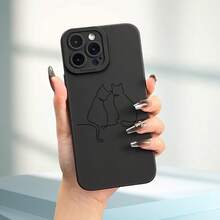 Funda para teléfono Línea Patrón Impresión Ojos Teléfono suave Teléfono Mate Cubierta del teléfono 360 grados Completo 11 12 13 14 Pro 15 16 XR X/ XS 8 Plus SE Smartphone - Negro - Ver 5
