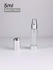 1 件/5 件 5ml 迷你玻璃底可填充香水瓶 - 防漏铝喷雾器 - 便携式细雾喷雾瓶 - 可再填充且易于泵送的设计 - 适合香水、古龙水 - 旅行必备 - 居家、卧室、浴室装饰、旅行配件，适用于婚礼、派对、节日、返校、生日 - 送给爸爸、妈妈、朋友、新年、配饰、趣味礼物 - 彩色 - 查看 9