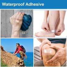 200/100/60/10 片/套 透明手指绷带，石膏敷料，高弹力急救绷带