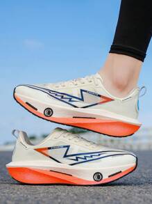 L.S.W.P Men's Sports Running Training Shoes, Walking Shoes, Men's Running Tennis Casual Shoes, Fashion Minimalist Versatile Sports Fitness Shoes, Men's Breathable Lightweight Comfortable Shoes - White - View 9