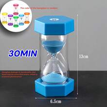 6个/8个彩色计时器,小型沙漏计时器,沙漏装饰,派对装饰,节日用品,家居装饰,生日礼物,返校礼物,情人节小礼物 - 多色2 - 查看 19