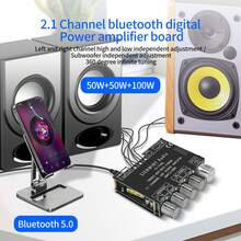 2.1CH HiFi Bluetooth5.0 Digital Power Amplifier Subwoofer Audio Amp Board Module - 黑色 - 查看 3