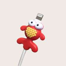 INS Style Lobster Silicone Data Cable Protector Cartoon Cover For Apple Phone Data Cable