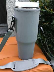 1Pc 40oz Tumbler Case, Compatible With Stanley,Cup Cover/Storage/Organization, Diving Material Cup Cover, Car Handle Cup Protective Cover, Diagonal Strap Adjustable Strap, Suitable For Outdoor Travel, Fitness, Daily Use. Outdoor Travel, Fitness, Daily Use,Mother's Day, Birthday Gift - Multicolor - View 17