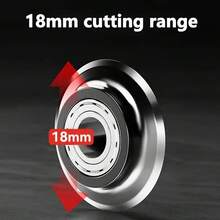 1件重型棘輪管剪 1/4"-7/8" / 8-29mm，窄小受限空間可調式切管器，360°旋轉切割，適用於銅管、鋁管、鋼管、不鏽鋼管、PPR、PE管，HVAC水電DIY工業夏季維修工具，送給男性的禮物 - 彩色 - 查看 7