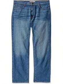 Men's Relaxed Fit Stretch Jeans - Medium Wash - View 3