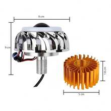 Faro Ojo Angel Y Demonio Lupa Led Moto Auto Tipo Turbina Exterior BLANCO. Vmingo - Azul - Ver 9