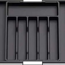 1 cutie organizator mare pentru sertar, argintiu, tavă extensibilă pentru ustensile de bucătărie, suport pentru tacâmuri și ustensile, depozitare reglabilă din plastic pentru linguri, furculițe și cuțite, clasificare și depozitare convenabilă pentru tacâmuri și argintărie mici, decorațiuni interioare, depozitare pentru petreceri și Crăciun