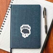 Autocollants amusants représentant une tempête de réflexion, un cerveau et un éclair, convenant pour la papeterie, les tasses à eau, les tablettes, les coques de téléphone portable, etc. Autocollants jetables