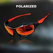 Men's Sports Glasses And Eyewear - Svarta och röda ben - Visa 6