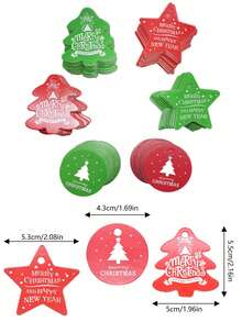 100±10 个波浪牛皮纸花礼品标签，万圣节圣诞节婚礼派对牛皮纸礼品标签 5 * 3cm/2 * 1.2 英寸服装 DIY 标签（黑色/白色/牛皮纸）