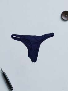 2PCS Men's T-Back Underwear And Personalized Men's Casual Sports Thongs With Low Waist Sexy Soft And Comfortable Men's Thong