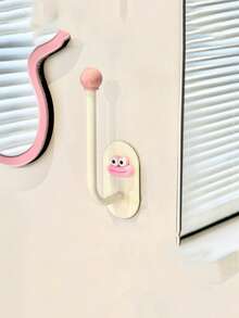 多巴胺挂钩发圈收纳架浴室发饰发夹皮筋头箍钩发绳饰品粘钩 - 彩色 - 查看 17