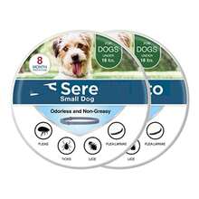 Flea And Tick Collars For Small Dogs Under 18 Lbs – 2-Pack, 8-Month Use Each, Adjustable And Water-Resistant - 2 pack - 查看 1