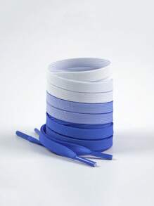 1 par de cordones de zapatos de moda con degradado de color, disponibles en múltiples colores, cordones elegantes para tenis, zapatos casuales, accesorios para zapatos