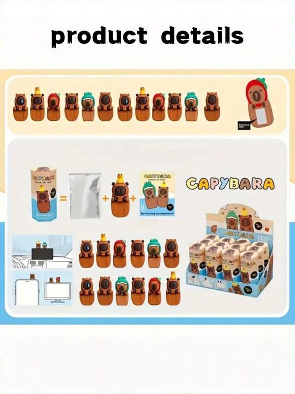 12pcs Plush Little Angel Office Car Ornament High-Quality Accessory Birthday Gift Phone Charms & Decorations Surprise Blind Box