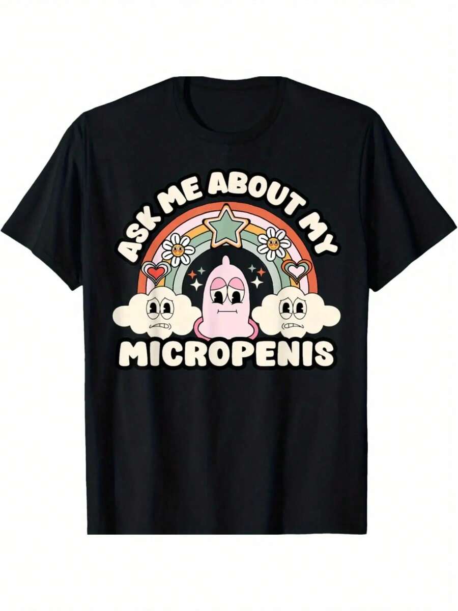 Ask Me About My Micropenis Funny Inappropriate Adult Humor T-Shirt 2025 Comfortable & Fashionable - màu đen - Xem 1