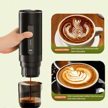 便携式咖啡机 小型咖啡机 全自动咖啡机 便携式意式咖啡机 无线车载咖啡机 USB 可充电 7500mAh 大容量电池 无线便携设计 兼容咖啡粉和胶囊 满足不同客户需求 家用 车载 室外 恒温萃取 92°C 精准控温 20Bar 泵压 适用于旅行、房车、徒步旅行、露营、办公室（带加热） - 彩色 - 查看 12