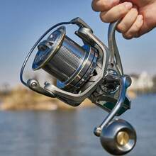 BILLINGS NGK PRO Saltwater Spinning Fishing Reel,8000-14000 Up To 33LBs Max Drag Big Game Fishing Reels,Aluminum Spool With Braid-Ready,Super Smooth Power Surf Fishing Reel - Silver - View 5