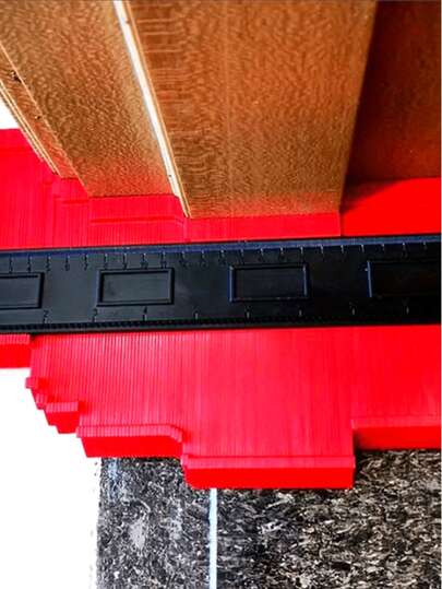 Regla curva asimétrica, herramienta de perfil de calibre de contorno, multiestilo con bloqueo, calibre de contorno ancho, plantilla de trazado