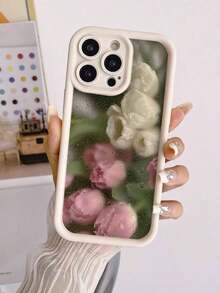 Flower Phone Case Flower Phone Case Summer Spring Apple Daisy Thick Soft Silicone Frosted Anti-Drop Phone Case Compatible With Iphone 15/14/13/12/XR/7/8, Creative Candy Color Protective Cover Shell Waterproof Shockproof Scratch ResistantFOR-YOUR-BELOVED-PHONEChristmas Gifts - Kiểu 1 (1 CÁI) - Xem 1