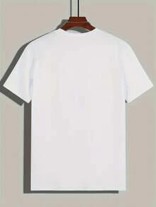 Sonder Graphic Print Short Sleeve T - Shirt,Comfortable Casual Short Sleeve, 220 Grams Heavyweight Cotton Printed T-Shirt - 白色 - 查看 2