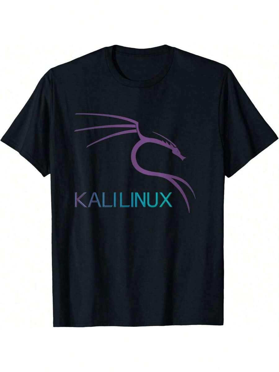 Cool Purple Kali Linux Logo T-Shirt Camisetas | Mode en ligne | SHEIN ...