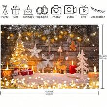 1 buc. Temă de Crăciun, agățat de perete cu textură din lemn, crengi de pin înzăpezit și bile aurii, fundal luminos, pânză de fundal pentru decorarea Crăciunului, sărbătoarea Anului Nou, dormitor, sufragerie, grădină și decorarea exteriorului, cadouri de sărbători, nuntă, ziua de naștere, aniversare, reuniune de familie, recuzită de studio, decorarea magazinului