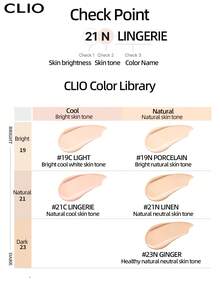Clio K-Beauty KILL COVER MESH BLUR Cushion Foundation Set, 15g*2 [Refill Included], SPF40+ PA++++, Cooling Refreshing, Blurring Matte Finish, Oil Control, Pore Coverage, Flawless Skin, Lightweight Smooth, Long-Lasting Radiance, Sensitive Skin Available - #19C LIGHT - View 8